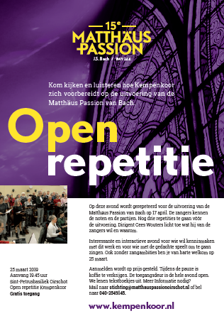 Open repetitie kempenkoor kempenkoor